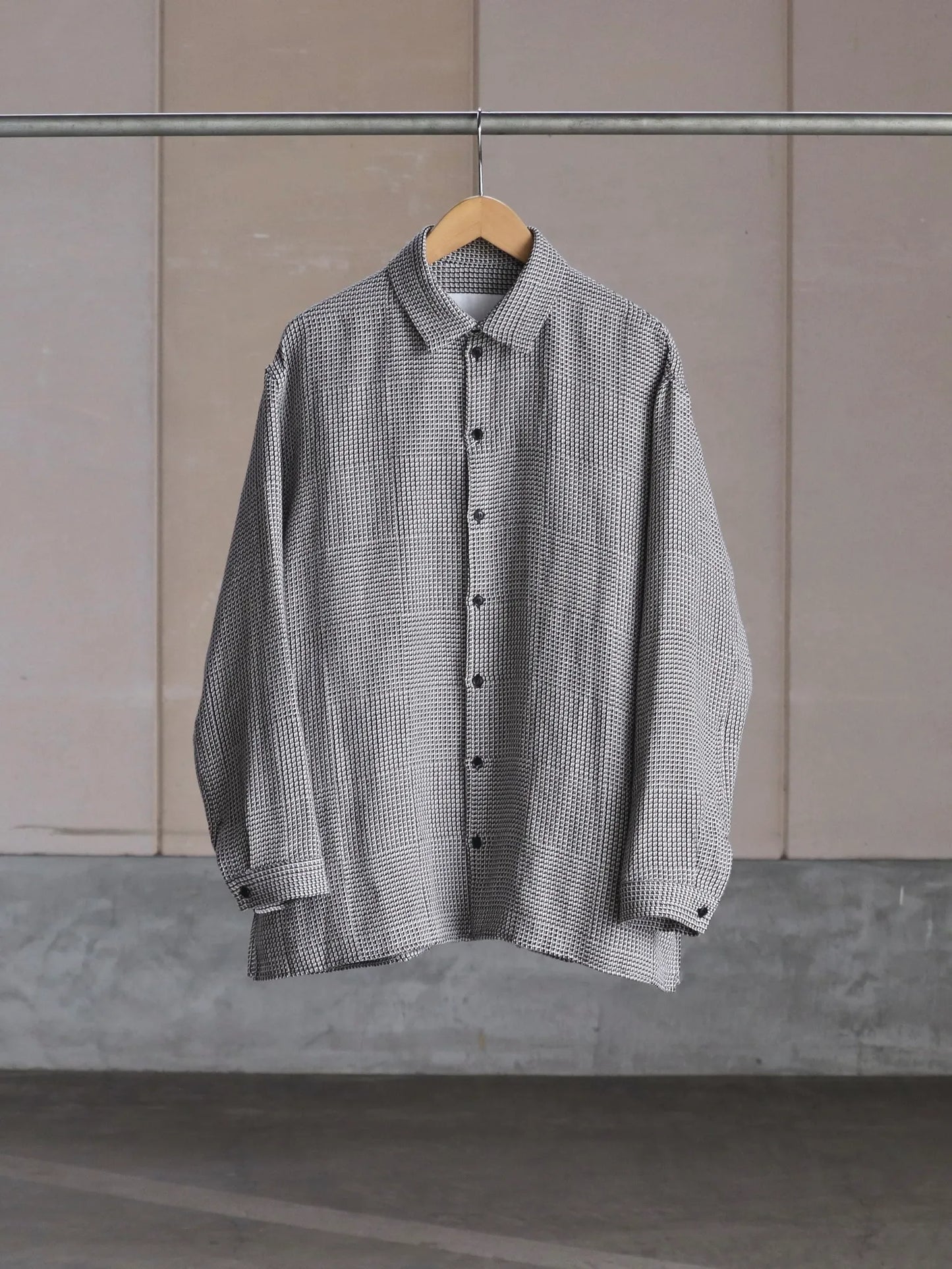 nonnotte | Oversized Shirt ver.B Black × Taupe