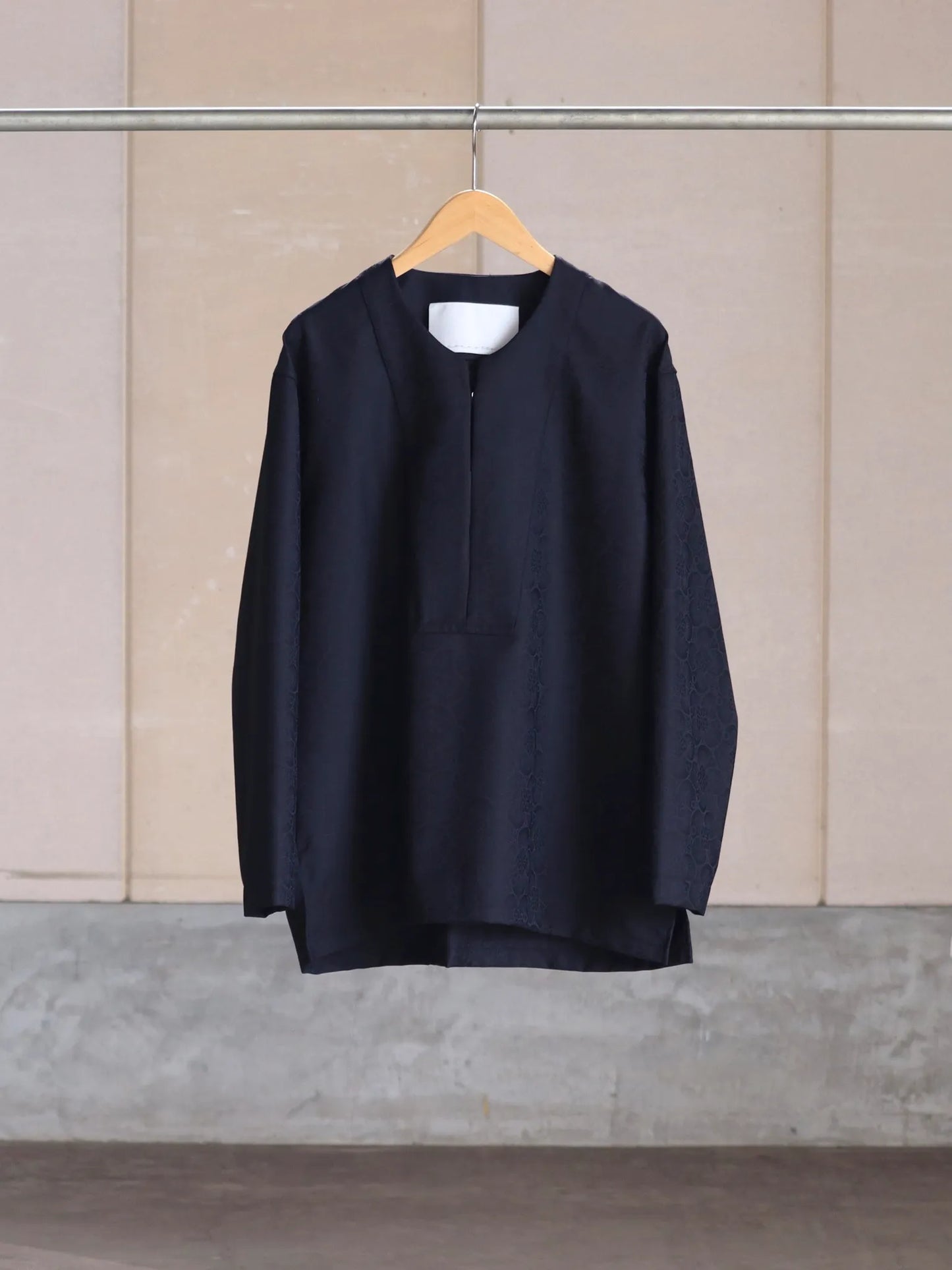 nonnotte | C/N Kaftan Shirt DeepNavy×BlackTop