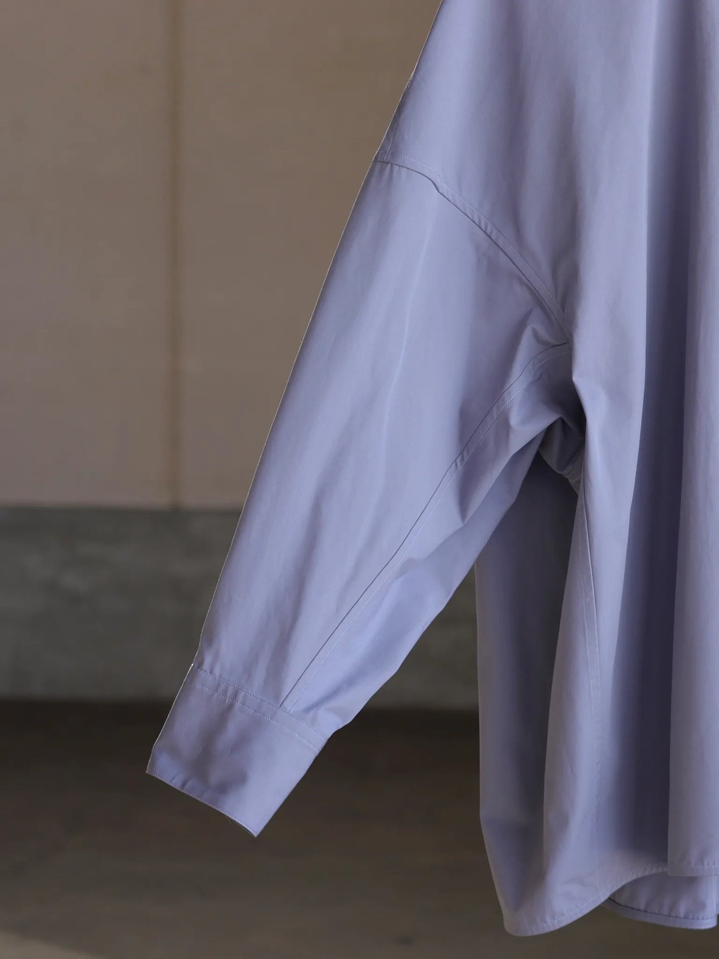 nonnotte | Draping Shirt Type A Blue Granite