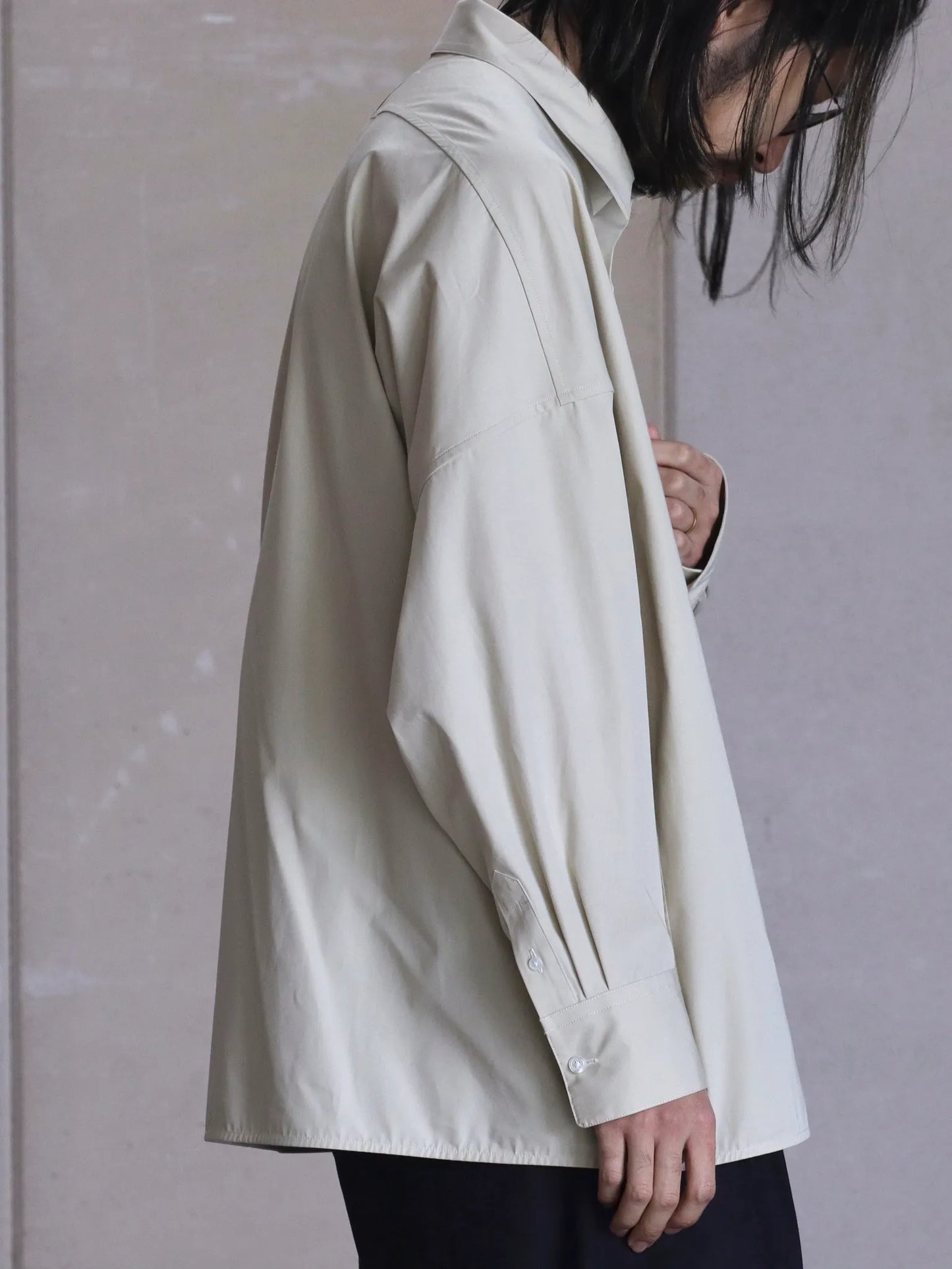 nonnotte | Draping Shirt Type A Tidal Foam