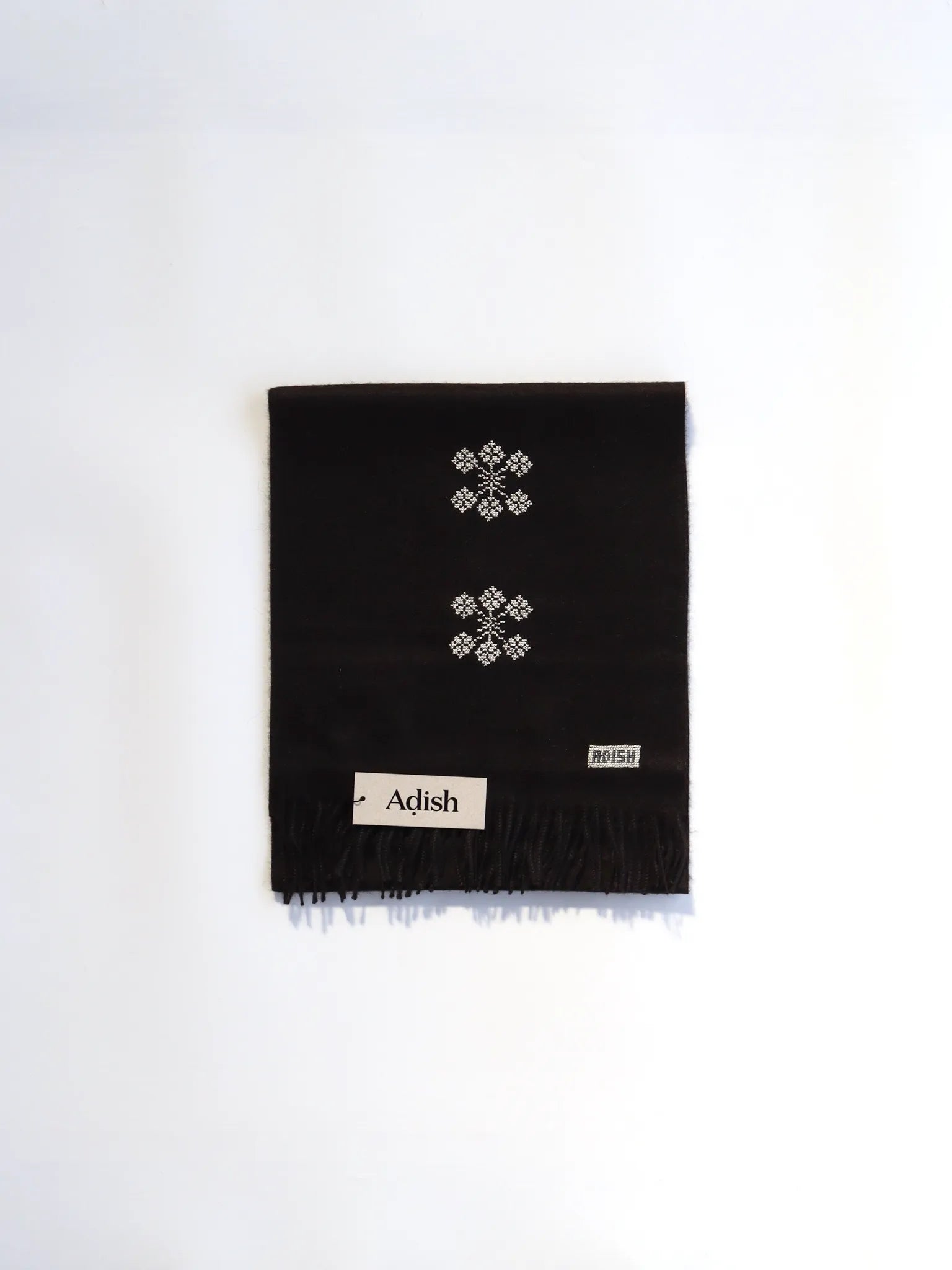 THE INOUE BROTHERSアルパカ THE INOUE BROTHERS The Inoue Brothers Up-Cycled Alpaca Scarf BLACK