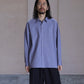 nonnotte | Draping Shirt Type A Blue Granite