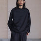 nonnotte | Semi Mock Neck Smock Shirt Caviar