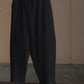 WONDER ROOM | "WAFFLE" waffle slacks black
