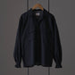sarto-open-collar-blouse-black-o-white-1