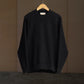 WONDER ROOM | "WHALE" crewneck sweat shirt black