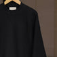 WONDER ROOM | "WHALE" crewneck sweat shirt black