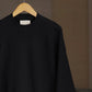 WONDER ROOM | "WHALE" crewneck sweat shirt black