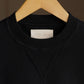WONDER ROOM | "WHALE" crewneck sweat shirt black