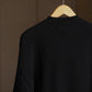 WONDER ROOM | "WHALE" crewneck sweat shirt black