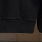 WONDER ROOM | "WHALE" crewneck sweat shirt black
