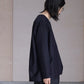 nonnotte | C/N Kaftan Shirt DeepNavy×BlackTop