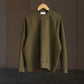 WONDER ROOM | "WHALE" crewneck sweat shirt olive