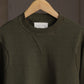WONDER ROOM | "WHALE" crewneck sweat shirt olive