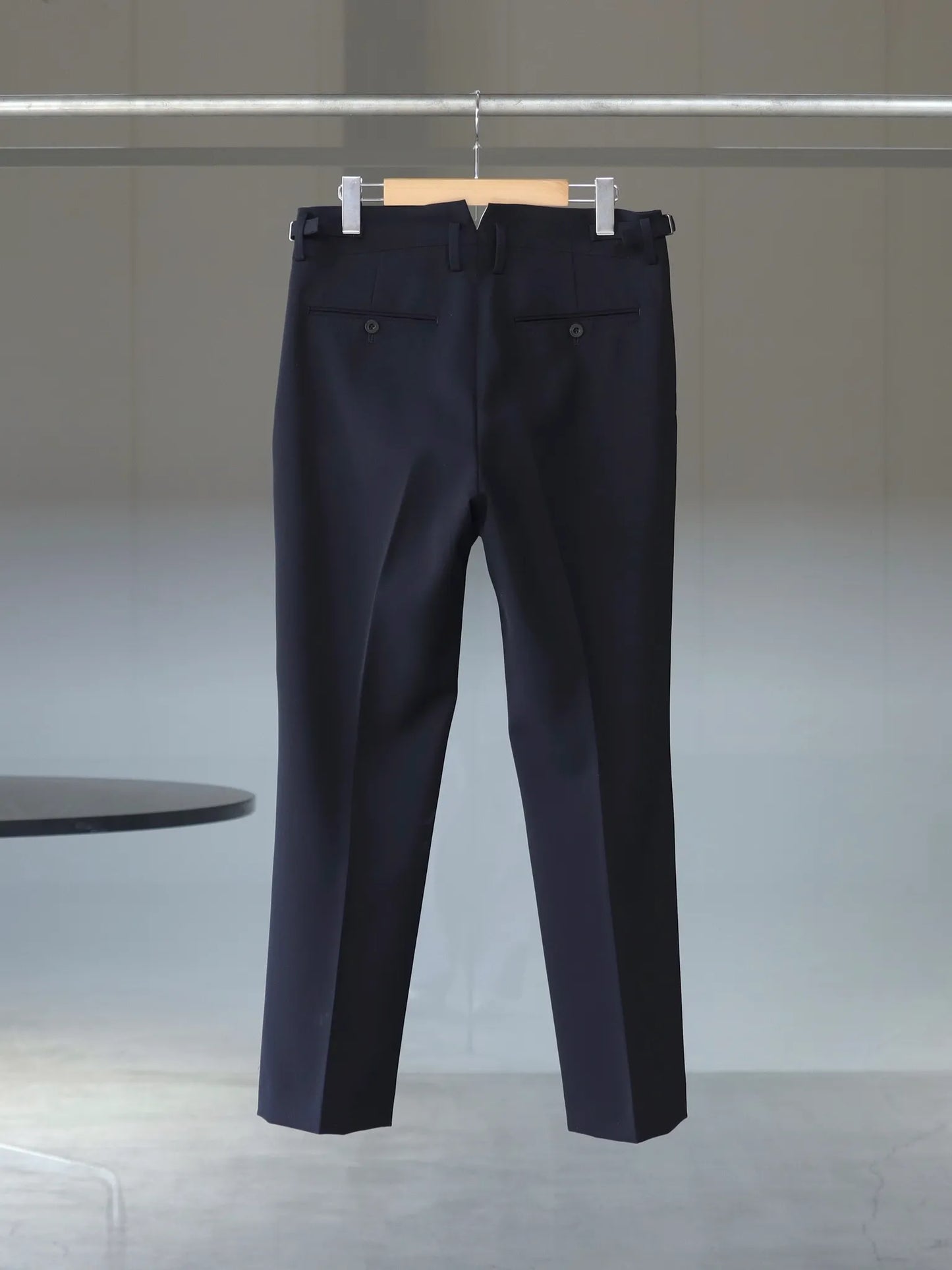 IRENISA | SEMI FLARE TROUSERS BLACK