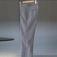 IRENISA | SEMI FLARE TROUSERS GRAY