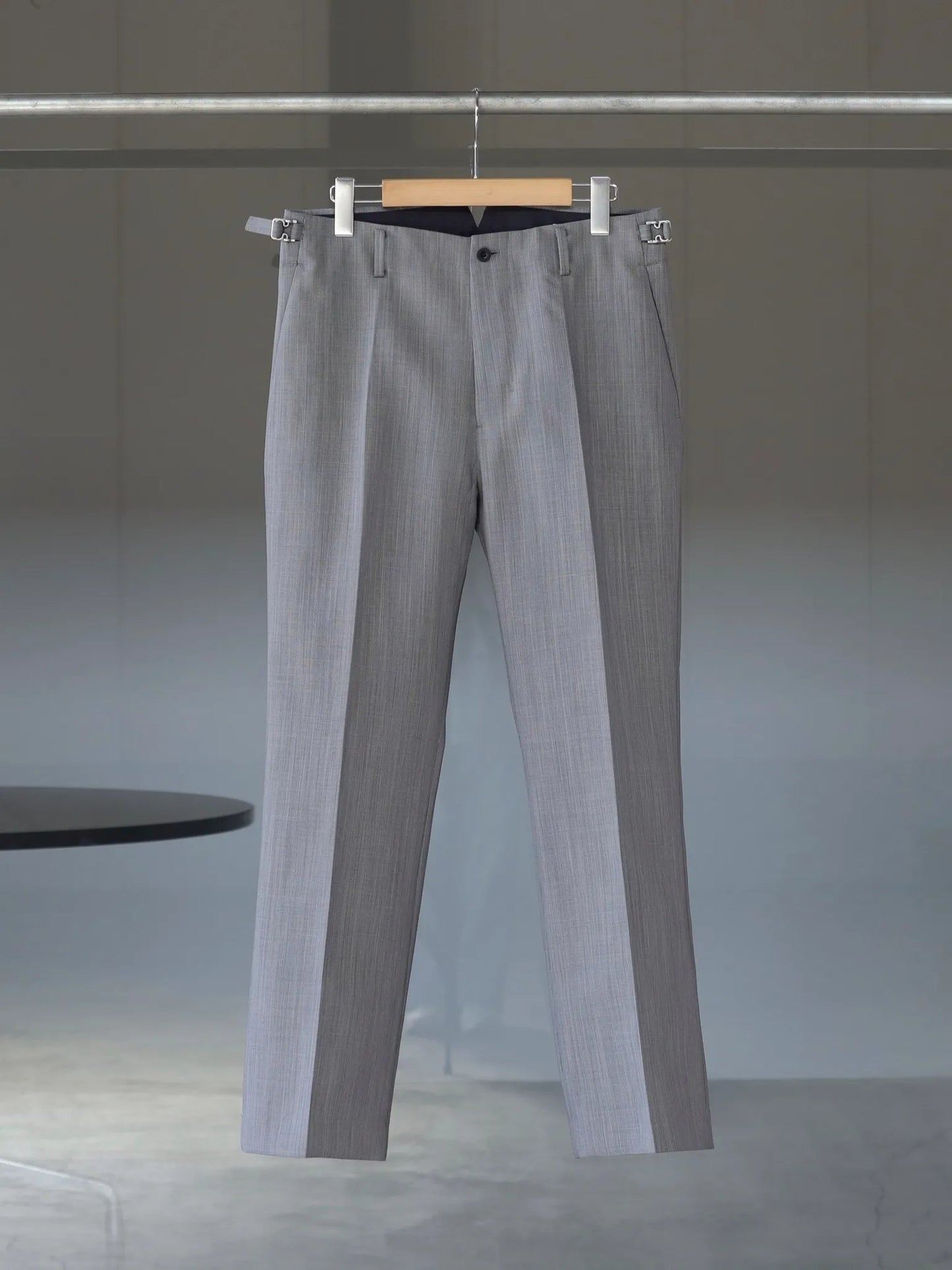 IRENISA | SEMI FLARE TROUSERS GRAY