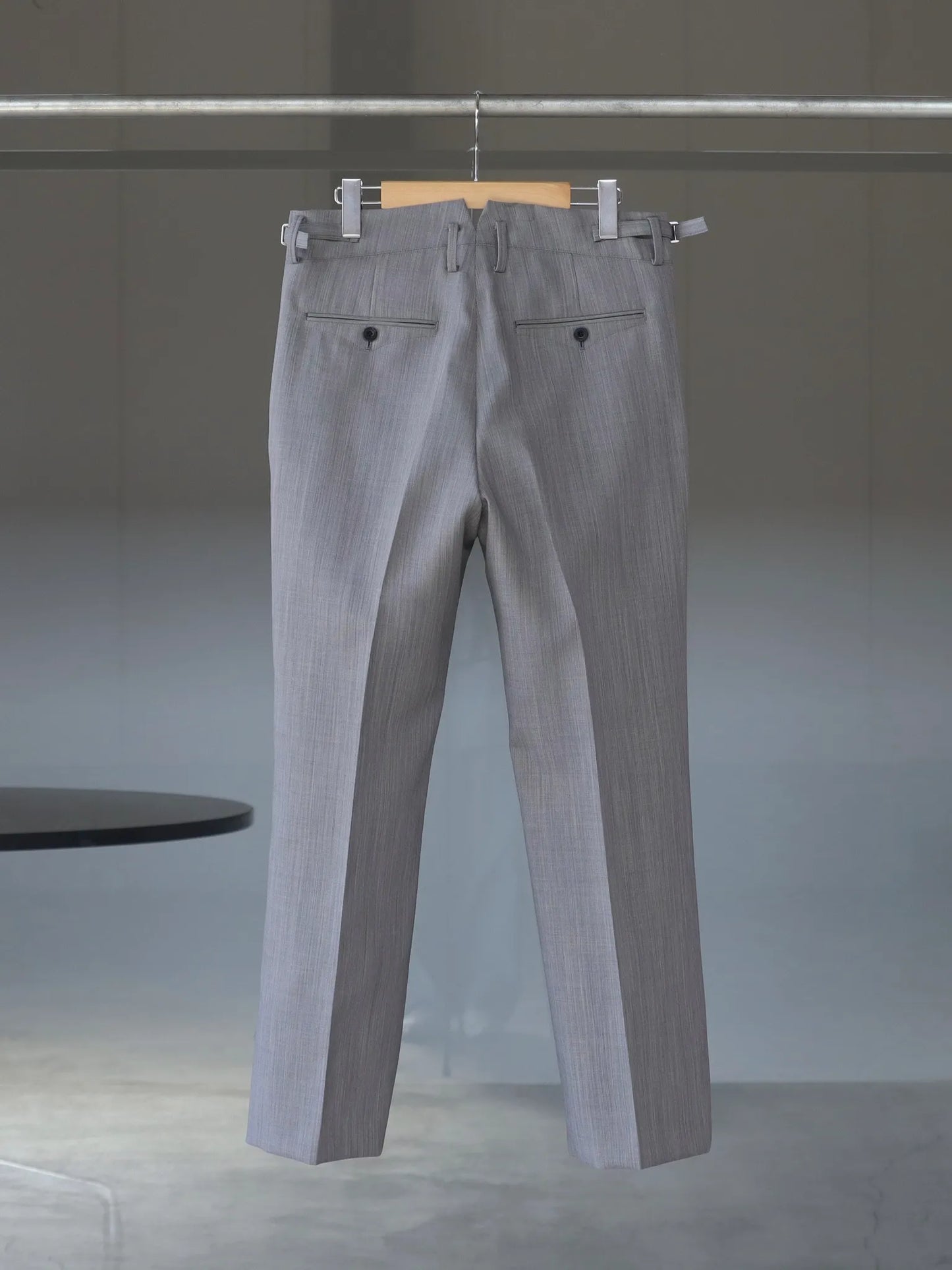 IRENISA | SEMI FLARE TROUSERS GRAY