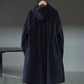 IRENISA | HOODED COAT BLACK