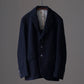 calmlence | NOTCHED LAPEL SACK COAT BLKST