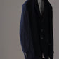 calmlence | NOTCHED LAPEL SACK COAT BLKST