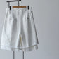 Nomàt | Layered Short Pants (Crushed Denim) White
