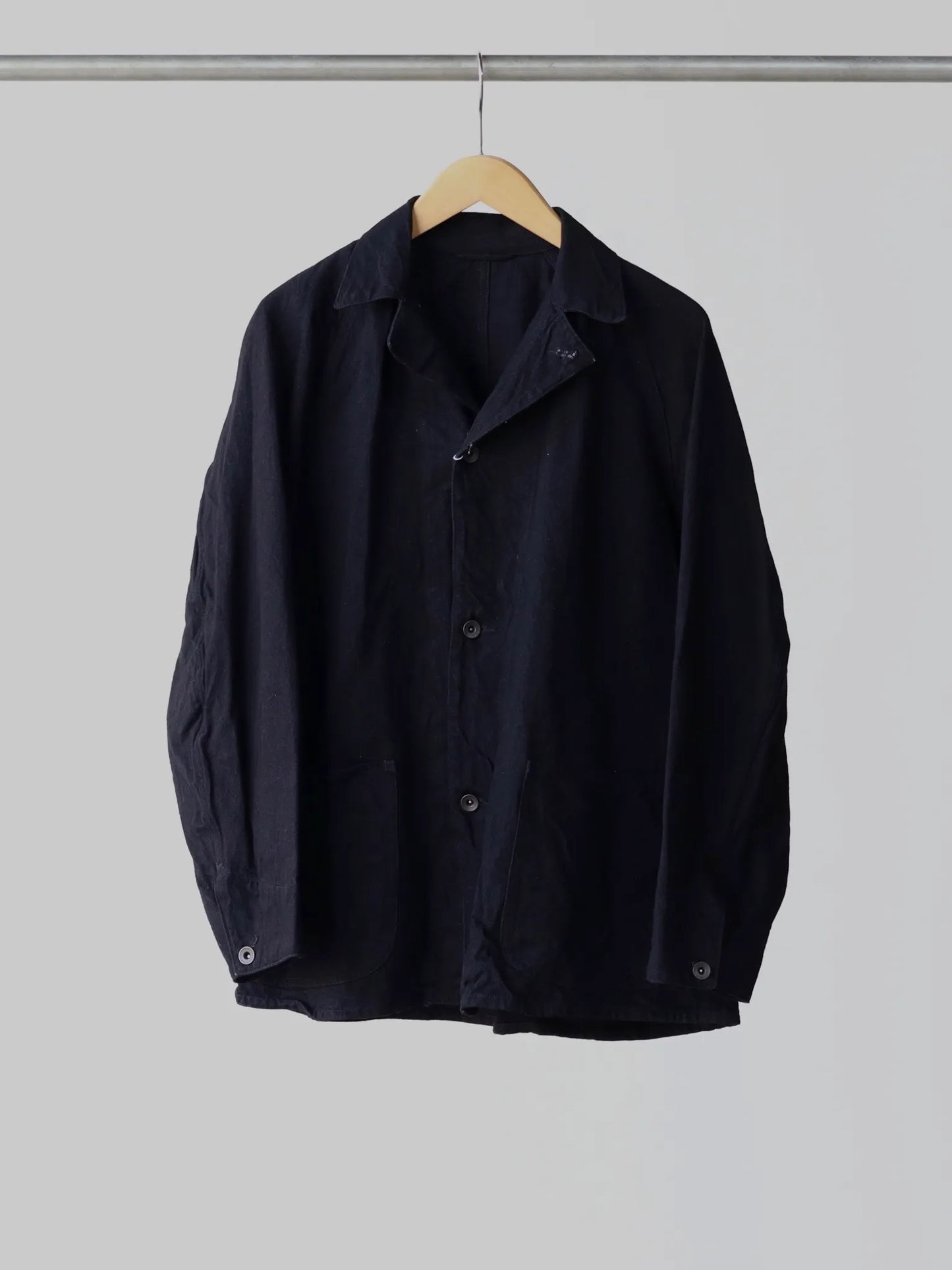 COMOLI Denim Work Jacket BLACK | CASANOVA&CO