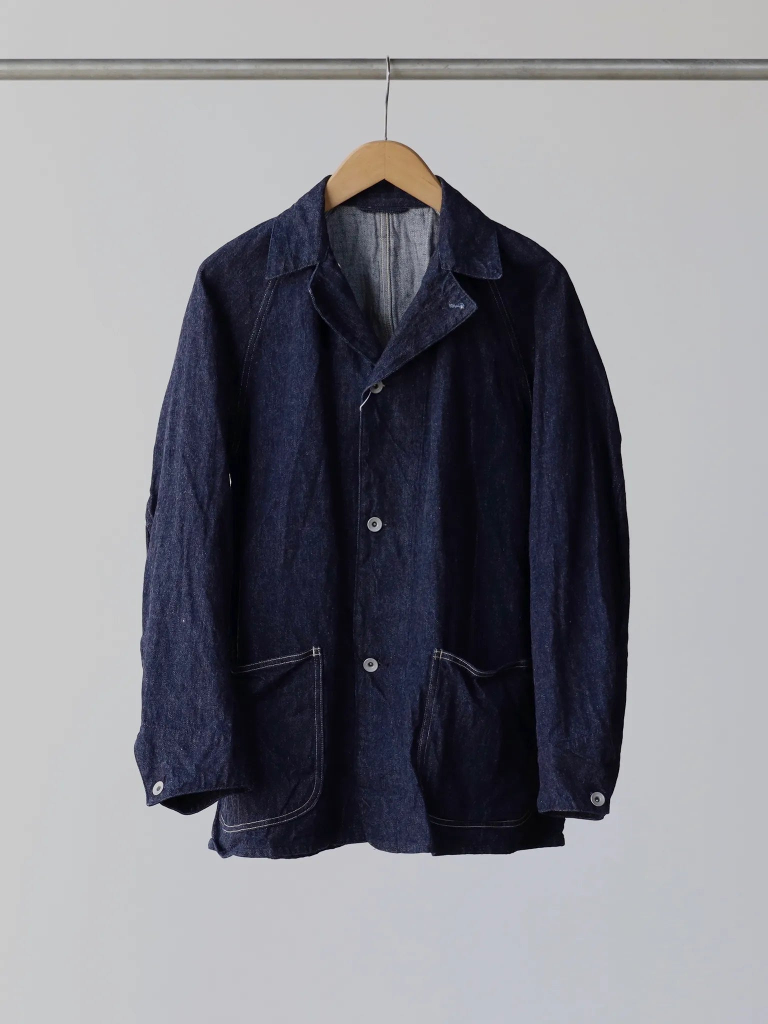 COMOLI Denim Work Jacket NAVY | CASANOVA&CO