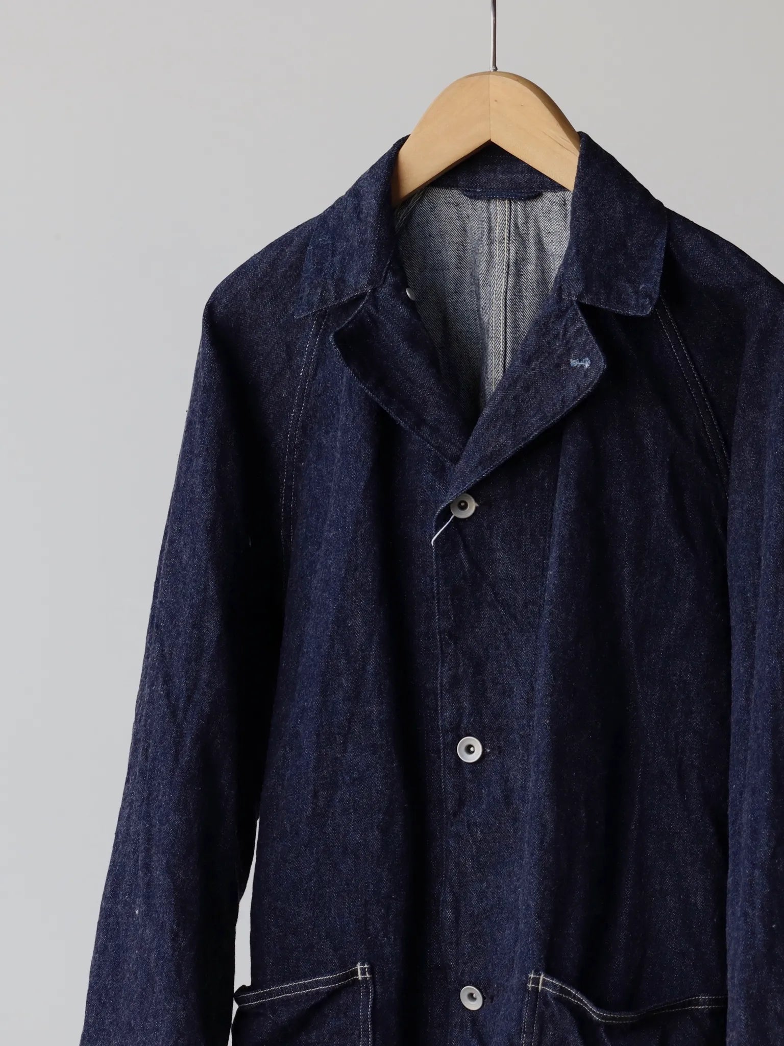 COMOLI Denim Work Jacket NAVY | CASANOVA&CO