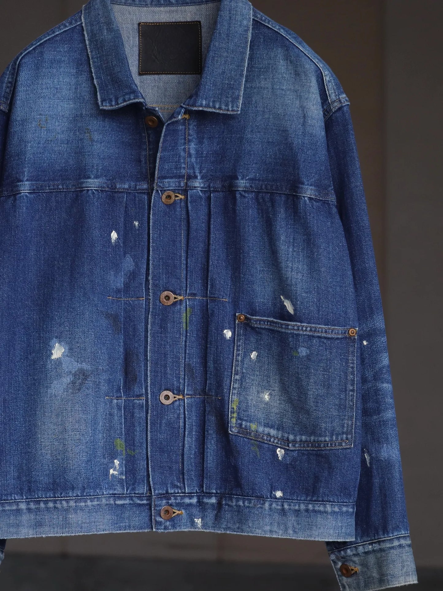 T.T | LOT.703 DNIM JACKET C.1920'S Dameged Indigo Paint