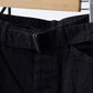 COMOLI | ブラックデニム ベルテッドパンツ BLACK