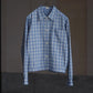 T.T | LOT.319 PALAKA JACKET Discharged Indigo Plaid