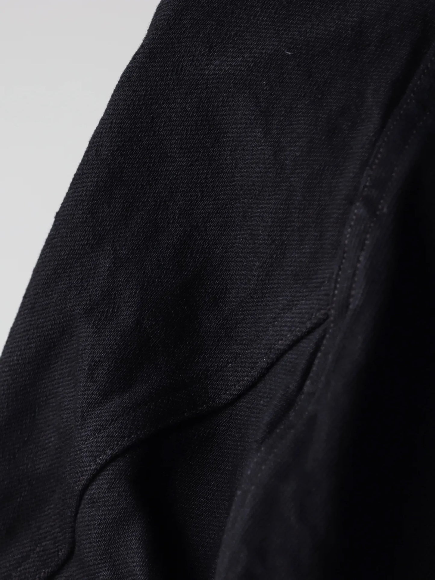 COMOLI | ブラックデニム ワークジャケット BLACK