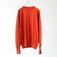 Olde H & Daughter | SILK PLAIN STITCH CREW L/S SALSA