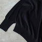 Olde H & Daughter | SILK PLAIN STITCH CREW L/S BLACK