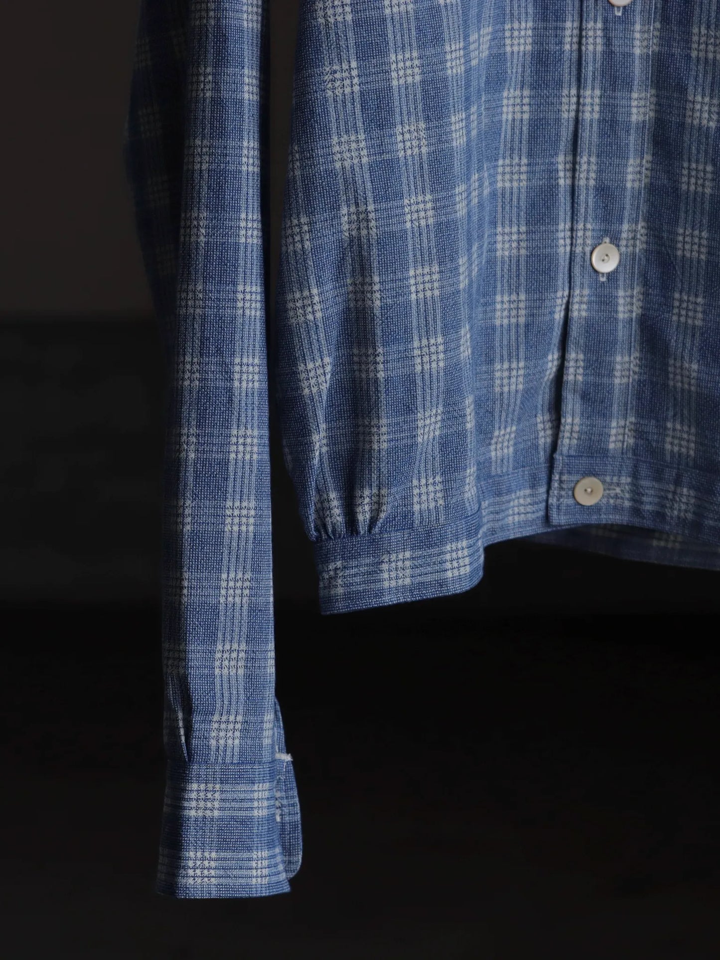 T.T | LOT.319 PALAKA JACKET Discharged Indigo Plaid