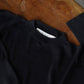 Olde H & Daughter | SILK PLAIN STITCH CREW L/S BLACK