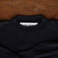 Olde H & Daughter | SILK PLAIN STITCH CREW L/S BLACK