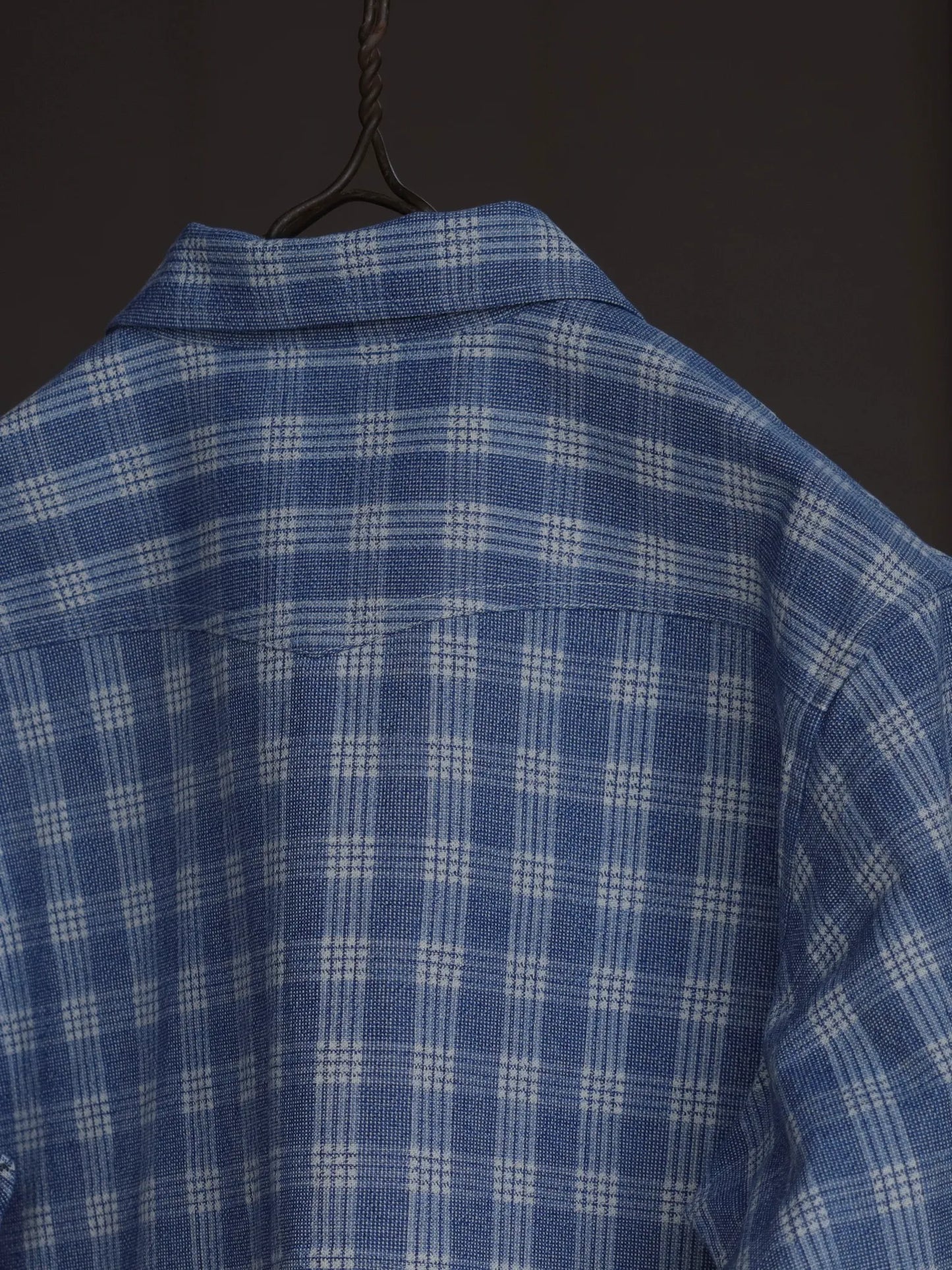 T.T | LOT.319 PALAKA JACKET Discharged Indigo Plaid