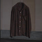 t-t-lot-101-open-collar-shirt-mud-dyed-brown-1