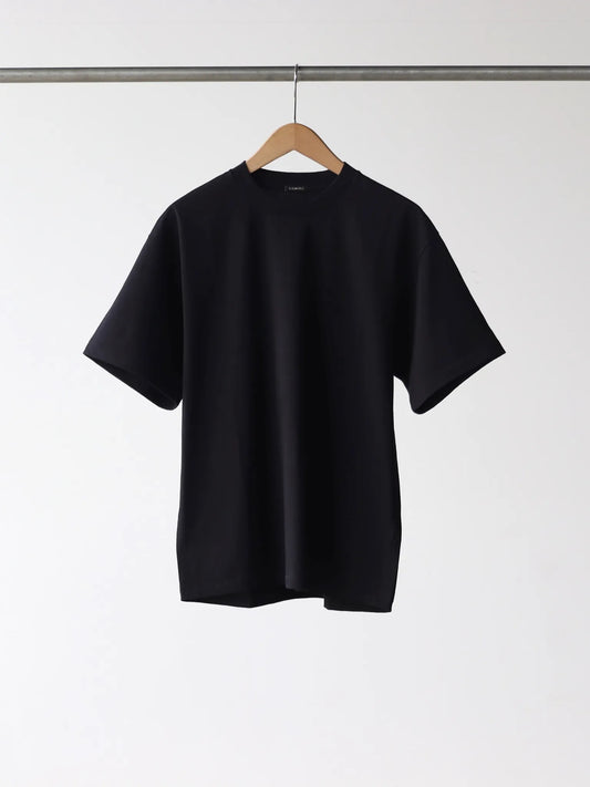 COMOLI | コットンジャージ 半袖Tシャツ BLACK