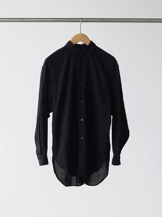COMOLI | オックス シャツ BLACK