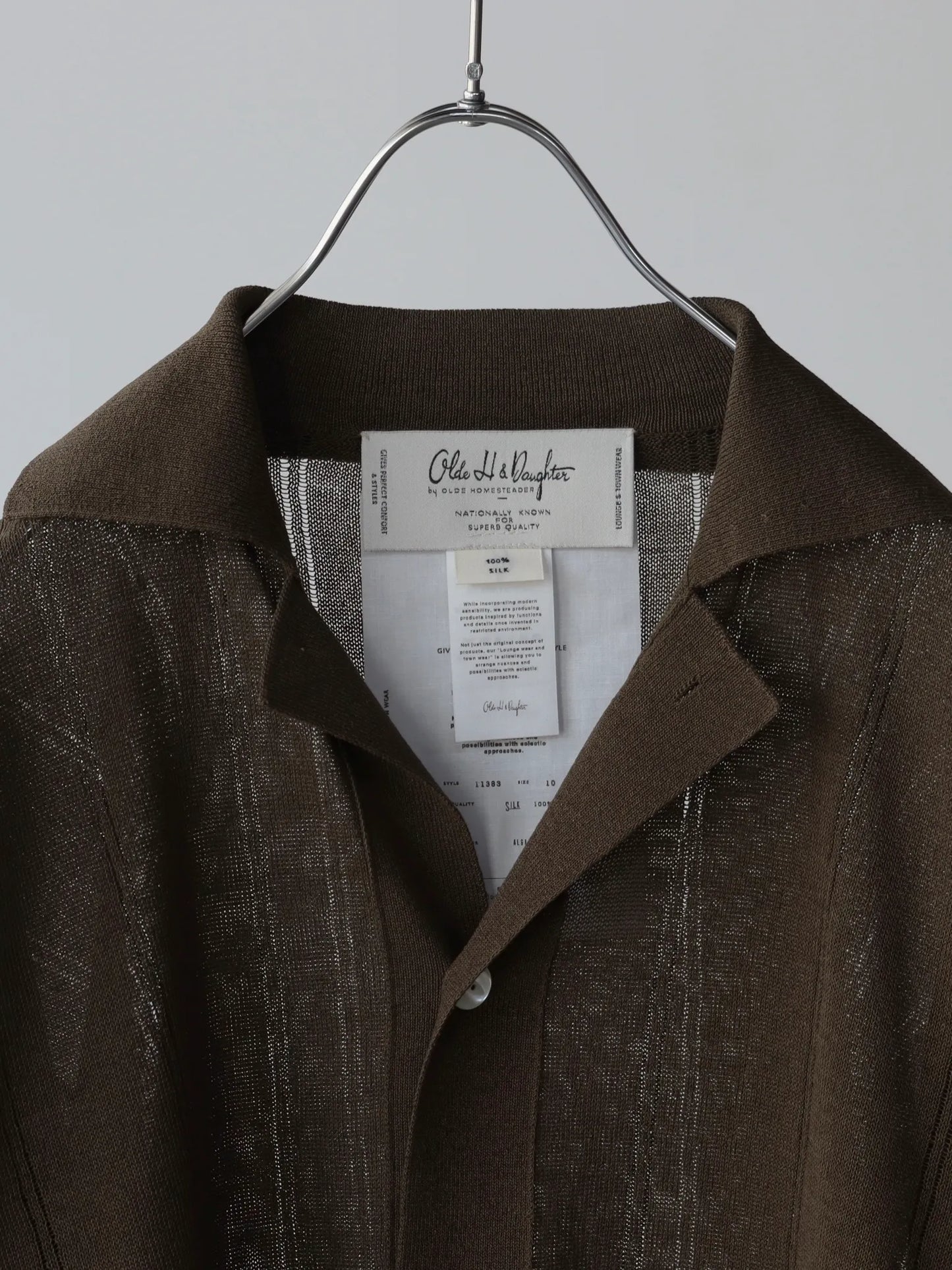 Olde H & Daughter | JARIJARI SILK SHIRTS C/D ALGAE
