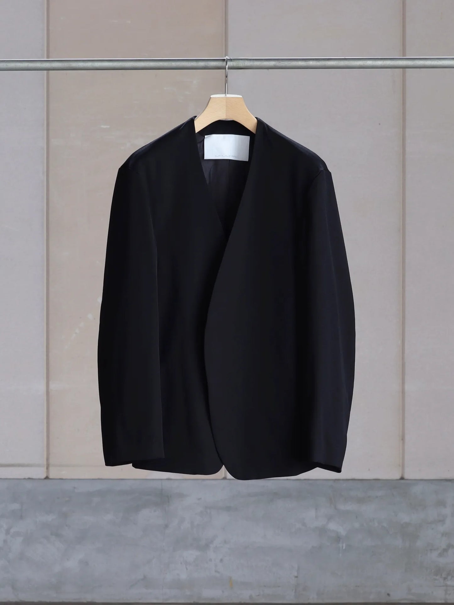 nonnotte | Draping No Collar N Jacket Black
