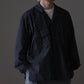 sarto-open-collar-blouse-black-o-white-3