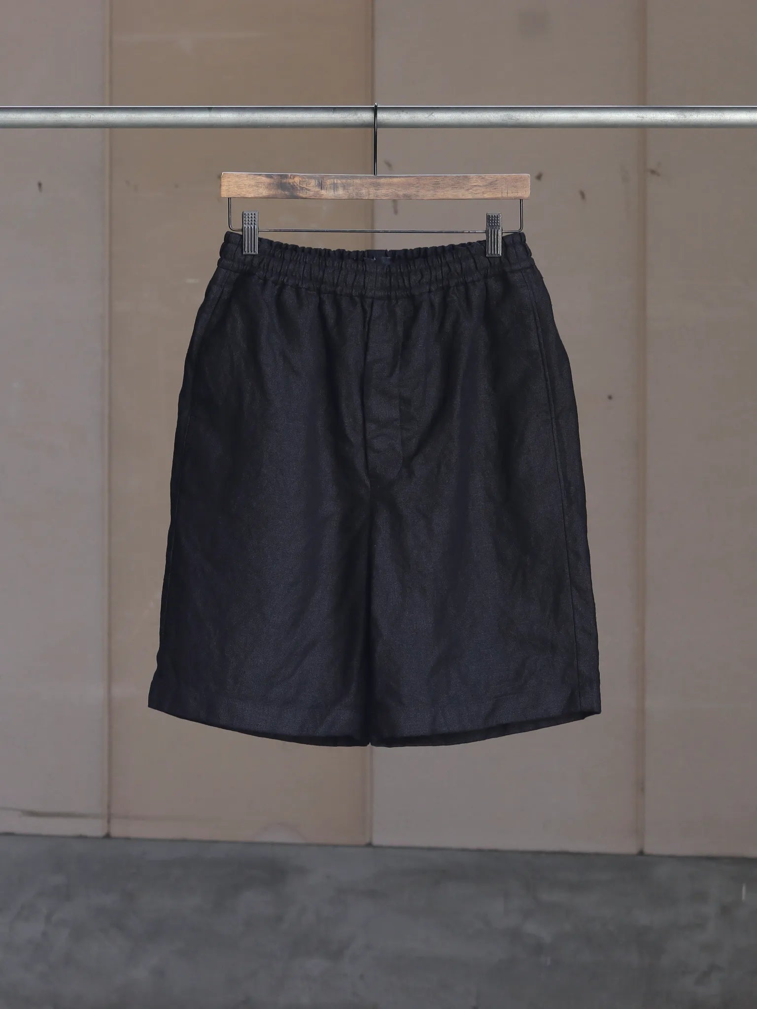 山内-黒染ヘビーヘンプショーツ-kuro-1