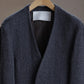 nonnotte | Draping No Collar N Jacket Charcoal Top