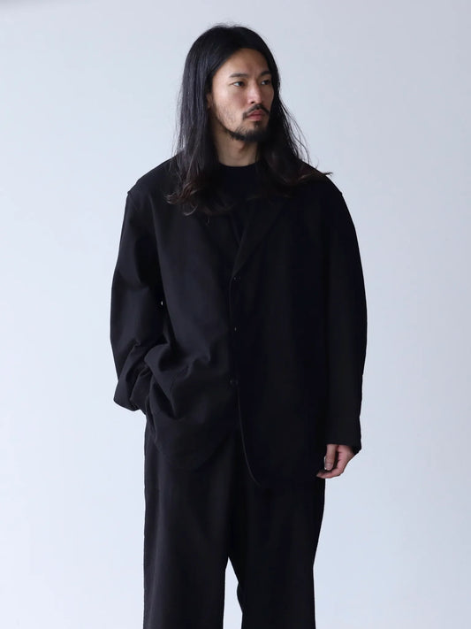 COMOLI | コットンネル ジャケット BLACK