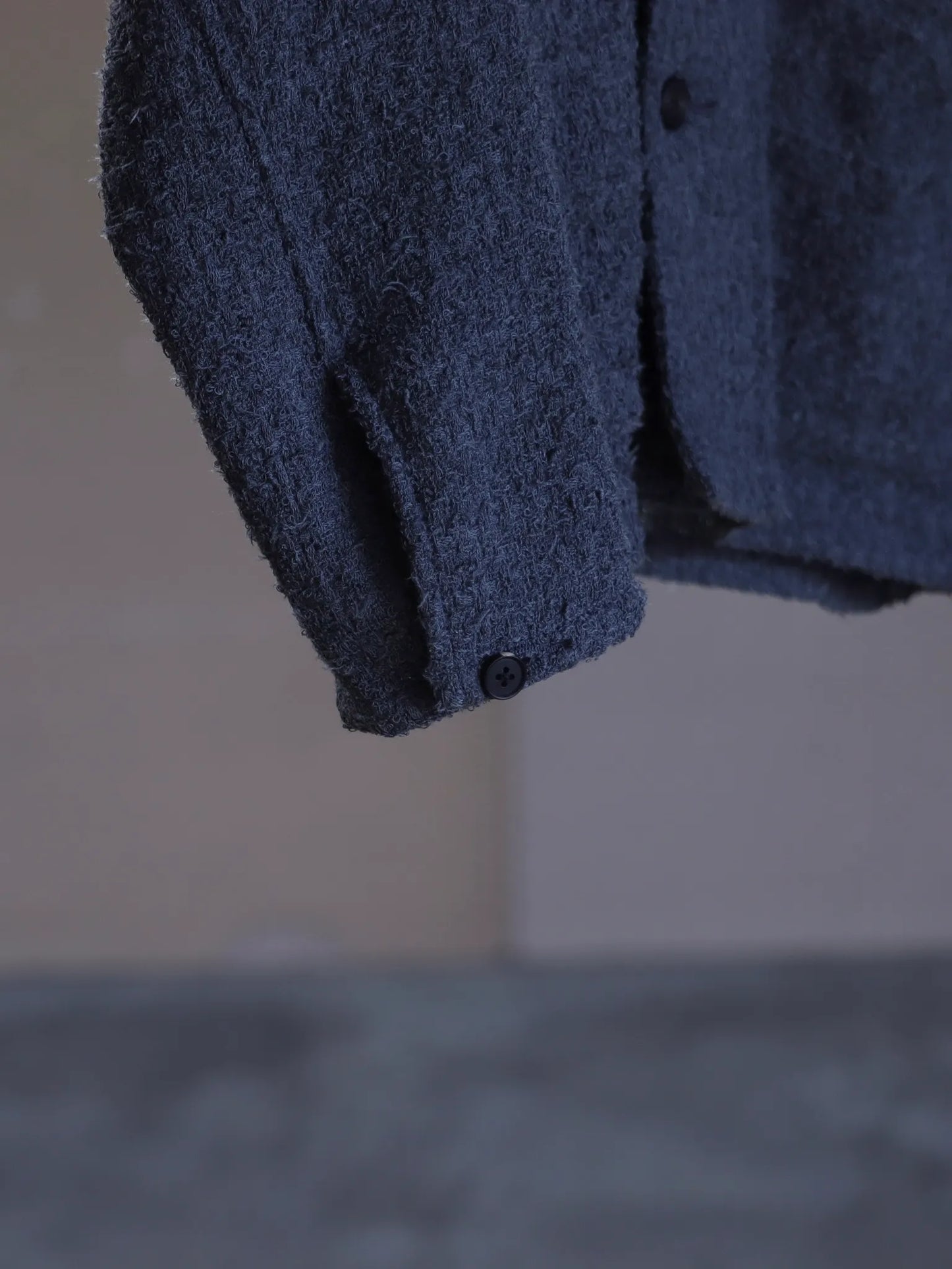 nonnotte | Draping Shirt Jacket Charcoal Top