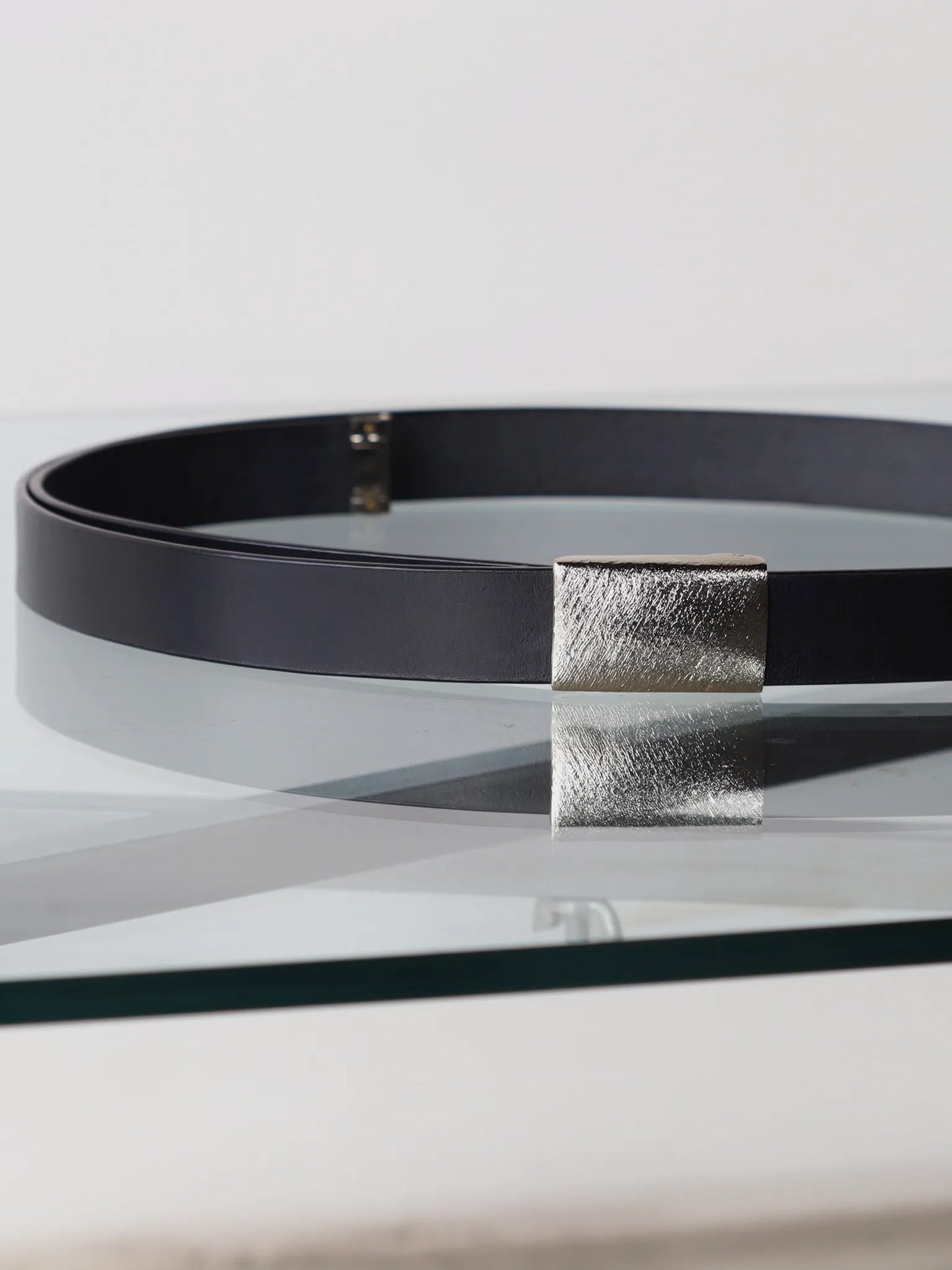 IRENISA | HOOK BUCKLE BELT BLACK